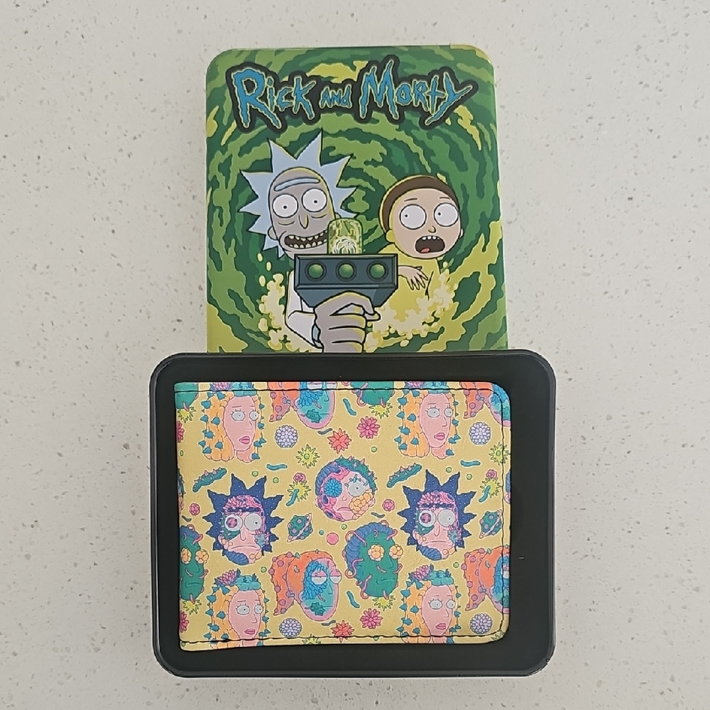 NWT Rick and Morty Multicolor Wallet
